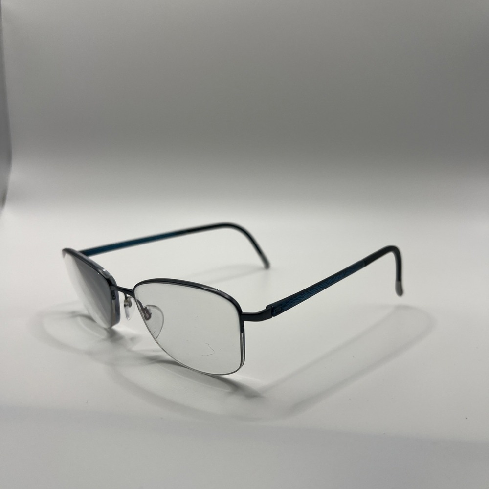 Silhouette 4492 40 6055 Blue Half Rim Eyeglasses Frames 52-18 140 Titanium